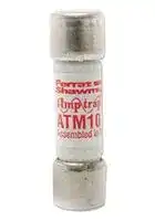 ATM1: Fuse, Cartridge, Fast Acting, 1 A, 600 V, 10.3mm x 38.1mm, 13/32" x 1-1/2", AMP-TRAP