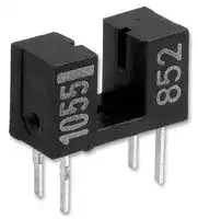 EESX1055: Transmissive Photo Interrupter, Phototransistor, Through Hole, 2.8 mm, 0.5 mm, 50 mA, 4 V