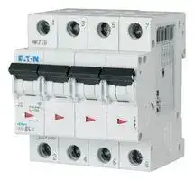 FAZ6-B16/4: Thermal Magnetic Circuit Breaker, 6kA, FAZ6 Series, 16 A, 4 Pole, 400 V, DIN Rail