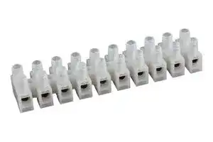 MC001822: Panel Mount Barrier Terminal Block, 2 Row, 10 Ways, 22 AWG, 12 AWG, 8.2 mm, 20 A