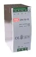 DR-75-24: AC/DC DIN Rail Power Supply (PSU), ITE, 1 Output, 76.8 W, 24 VDC, 3.2 A