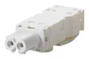 8MR2210-2A: Socket, LED Lamp, Push-In, Plastic, White, Input Side
