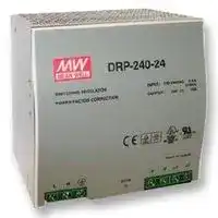 DRP-240-24: AC/DC DIN Rail Power Supply (PSU), ITE, 1 Output, 240 W, 24 VDC, 10 A