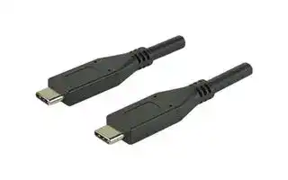 CBL-UC-UC-1: USB 1 M BLACK TYPE C PLUG TO TYPE C PLUG