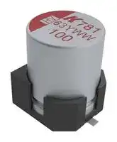 A781MN107M1HLAV030: Hybrid Aluminium Electrolytic Capacitor, 100 µF, ± 20%, 50 V, Radial Can - SMD, 0.03 ohm