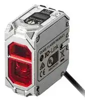 E3AS-HF6000DMN 2M: Laser Sensor, 6m, TOF, 660nm Red Laser, NPN Open Collector/IO-Link, Diffused Beam, 2m Cable