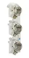 5SF6015: Base, 3P, 25 A, 500 VAC, Clamp Terminal, 5/10 mm Busbars