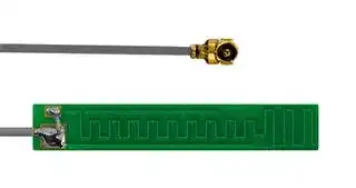 ECHO18/0.1M/UFL/S/S/15: PCB Antenna, 2.4 - 2.5GHz, U.Fl Connector, 100mm