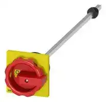 3LD9344-3CA: Rotary Operating Mechanism, Door-Coupling, Red/Yellow, 3LD Series Load Disconnector