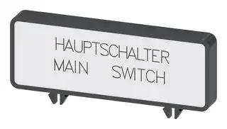 3LD9346-1A: Extra Rating Plate, 3LD3 Series Load Disconnectors
