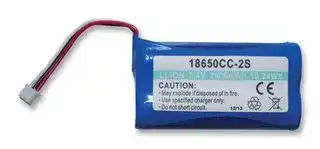 18650CA-2S-3J: Rechargeable Battery, 7.4 V, Lithium Ion, 2.25 Ah, Connector, 1