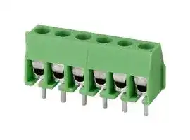 TB0011-350-06GR: Wire-To-Board Terminal Block, Green, 3.5 mm, 6 Ways, 24 AWG, 18 AWG, 1 mm², Screw
