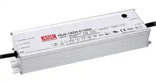 HLG-185H-C1050AB: LED Driver, LED Lighting, 199.5 W, 190 VDC, 1.05 A, Constant Current, 90 V
