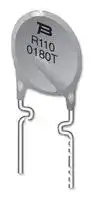 MF-R075: Resettable Fuse, PPTC, MF-R, 60 VDC, 750 mA, 1.5 A, 6.3 s, Round