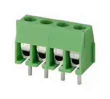 TB0011-350-04GR: Wire-To-Board Terminal Block, Green, 3.5 mm, 4 Ways, 24 AWG, 18 AWG, 1 mm², Screw