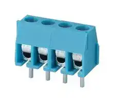 TB0011-350-04BE: Wire-To-Board Terminal Block, Blue, 3.5 mm, 4 Ways, 24 AWG, 18 AWG, 1 mm², Screw
