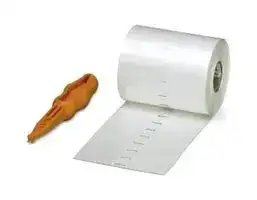 0816553: Terminal Block Marker, White, Marker Roll, Terminal Blocks, Blank (Legend), 8.2 mm, TMT