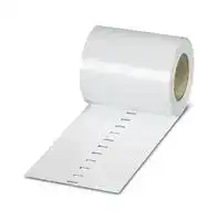 0816210: Terminal Block Marker, White, Marker Roll, Terminal Blocks, Blank (Legend), 10.2 mm, TMT