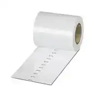 0816605: Terminal Block Marker, White, Marker Roll, Terminal Blocks, Blank (Legend), 100 mm, TMT