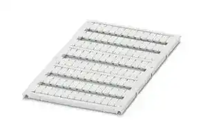 0824507: Terminal Block Marker, White, Marker Sheet, Weidmuller, Conta-Clip & Klemsan Terminal Blocks