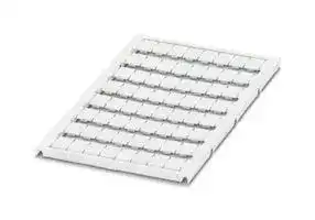 0821739: Terminal Block Marker, White, Marker Sheet, Weidmuller, Conta-Clip & Klemsan Terminal Blocks
