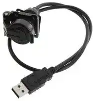 USBAPSCC2205A: USB CABLE, 2.0 A RCPT-A PLUG, 1.65FT