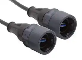 PXP6041/AA3/2M00: USB Cable, 30V, 1A, Push-Twist, Sealed Type A Plug to Sealed Type A Plug, 2 m, 6.6 ft, USB 3.0