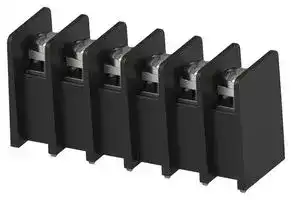 1546734-6: PCB Mount Barrier Terminal Block, 8.26 mm, 1 Row, 6 Ways, 22 AWG, 12 AWG, 20 A