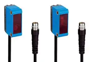 GSE6-P0121S56: Photoelectric Sensor, 14.5m, PNP, Through Beam, 10 to 30VDC, 3 Pin M8 Connector Cable, G6 Series
