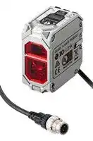 E3AS-HF6000DMN-M1TJ 0.3M: Laser Sensor, 6m, TOF, Red Laser, NPN/IO-Link, Diffused Beam, Pre-Wired 4 Pin M12 Connector