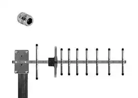 OSCAR3A/X/FMEM/S/S/19: Antenna, Quad band GSM/GPRS, 11dBi, Wall / Bracket Mount, YAGI, FME