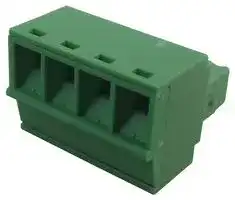 21.1550M/4-E: Pluggable Terminal Block, 3.81 mm, 4 Ways, 28 AWG, 16 AWG, 1.5 mm², Screw