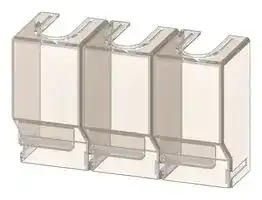 3KC9804-1: Terminal Cover, 3P 3KC Series Transfer Switching Equipment