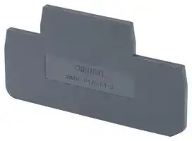 XW5E-P1.5-1.1-2: End Cover, XW5E Series, XW5T & XW5G Series DIN Rail Terminal Blocks