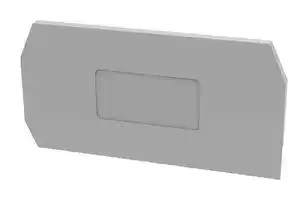 MP012909: Accessory, Grey, 2.5mm Width DIN Rail Terminal Blocks, End Cover, MP WS SPRING CAGE Series