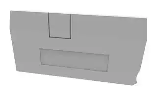 MP012911: Accessory, Grey, 1.5mm Width DIN Rail Terminal Blocks, End Cover, MP DS PUSH-IN Series
