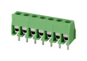 TB0011-350-07GR: Wire-To-Board Terminal Block, Green, 3.5 mm, 7 Ways, 24 AWG, 18 AWG, 1 mm², Screw
