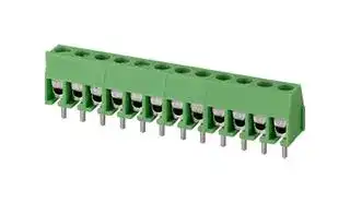 TB0011-350-12GR: Wire-To-Board Terminal Block, Green, 3.5 mm, 12 Ways, 24 AWG, 18 AWG, 1 mm², Screw