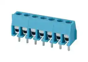 TB0011-350-07BE: Wire-To-Board Terminal Block, Blue, 3.5 mm, 7 Ways, 24 AWG, 18 AWG, 1 mm², Screw