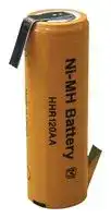 HHR-120AA-1Z: Rechargeable Battery, Single Cell, 1.2 V, Nickel Metal Hydride, 1.22 Ah, 4/5AA, Flat Top