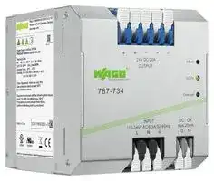 787-734: AC/DC DIN Rail Power Supply (PSU), ITE, 1 Output, 480 W, 24 VDC, 20 A