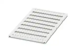 0821302: Terminal Block Marker, White, Marker Sheet, Weidmuller, Conta-Clip & Klemsan Terminal Blocks