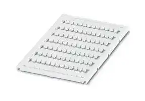 0822181: Terminal Block Marker, White, Marker Sheet, ABB (Entrelec) Terminal Blocks, Blank (Legend), 5 mm