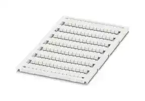 0821713: Terminal Block Marker, White, Marker Sheet, Wago Terminal Blocks, Blank (Legend), 4 mm, UC2-TM