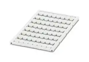 0821755: Terminal Block Marker, White, Marker Sheet, Wago Terminal Blocks, Blank (Legend), 8 mm, UC2-TM