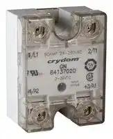 84137000: Solid State Relay, 10 A, 280 VAC, Panel Mount, Screw, Zero Crossing