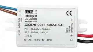 IZC070-004F-4065C-SAL: LED Driver, LED Lighting, 4 W, 6 VDC, 700 mA, Constant Current, 100 V