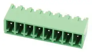 20.155MV/8-E: Terminal Block, Vertical, Header, 3.5 mm, 8 Ways, 10 A, 250 V, Through Hole Vertical