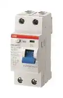 2CSF202001R0160: Circuit Breaker, RCCB, F200, 2P, 10 mA, 400 V, 16 A