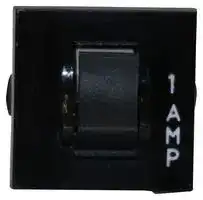 W28-XQ1A-1: Thermal Circuit Breaker, Fuseholder Type, W28 Series, 1 A, 1 Pole, 32 V, 250 V, Snap In, Panel